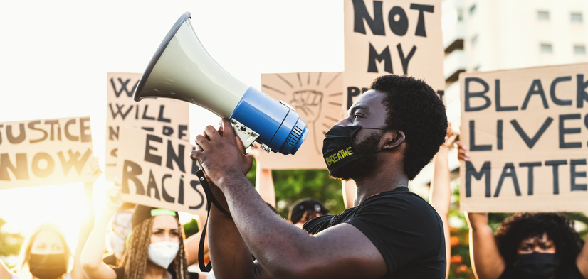 Activist Movement Protesting against Racism and Fighting for Equality